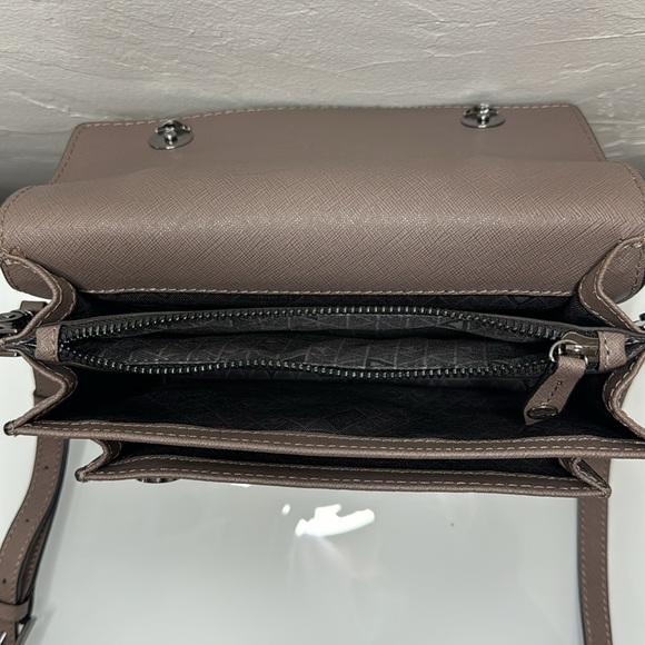 Botkier Cobble Hill grey leather double strap crossbody bag - Picture 8 of 15